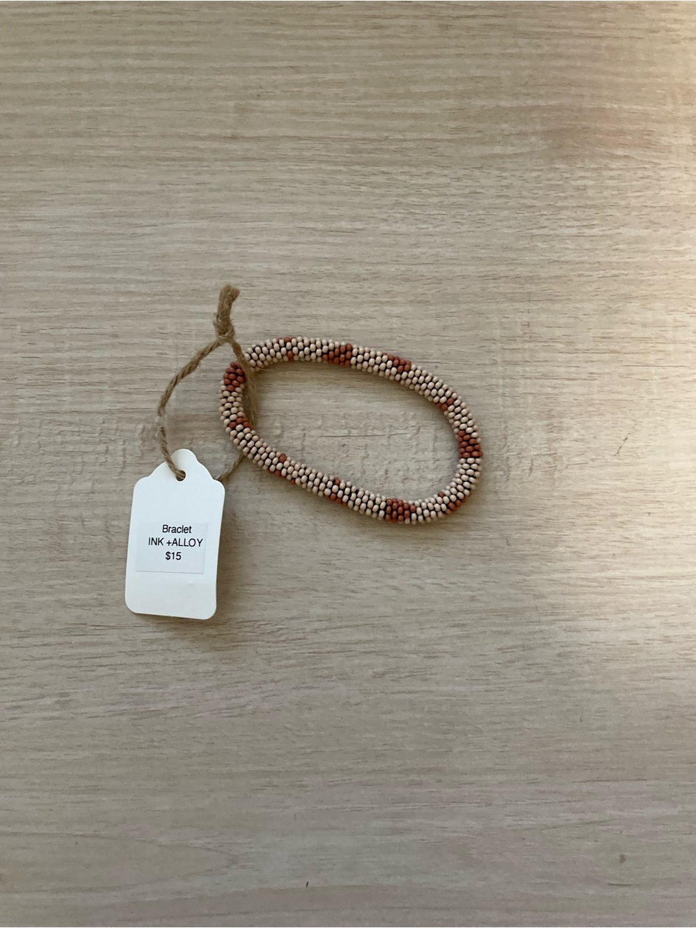 Ink & Alloy Triangle Blush Bracelet